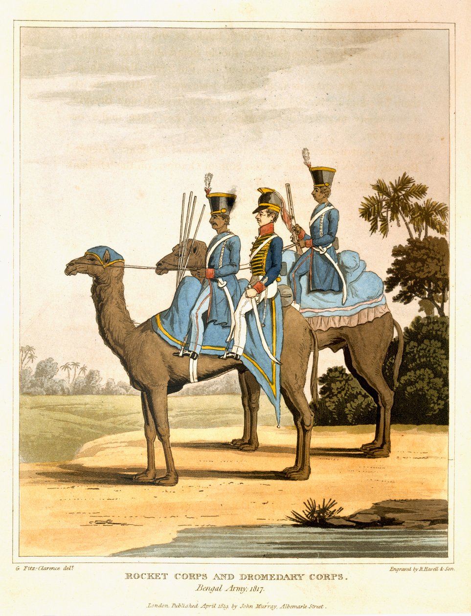 Roket Kolordusu ve Dromedary Kolordusu, Bengal Ordusu 1817, 