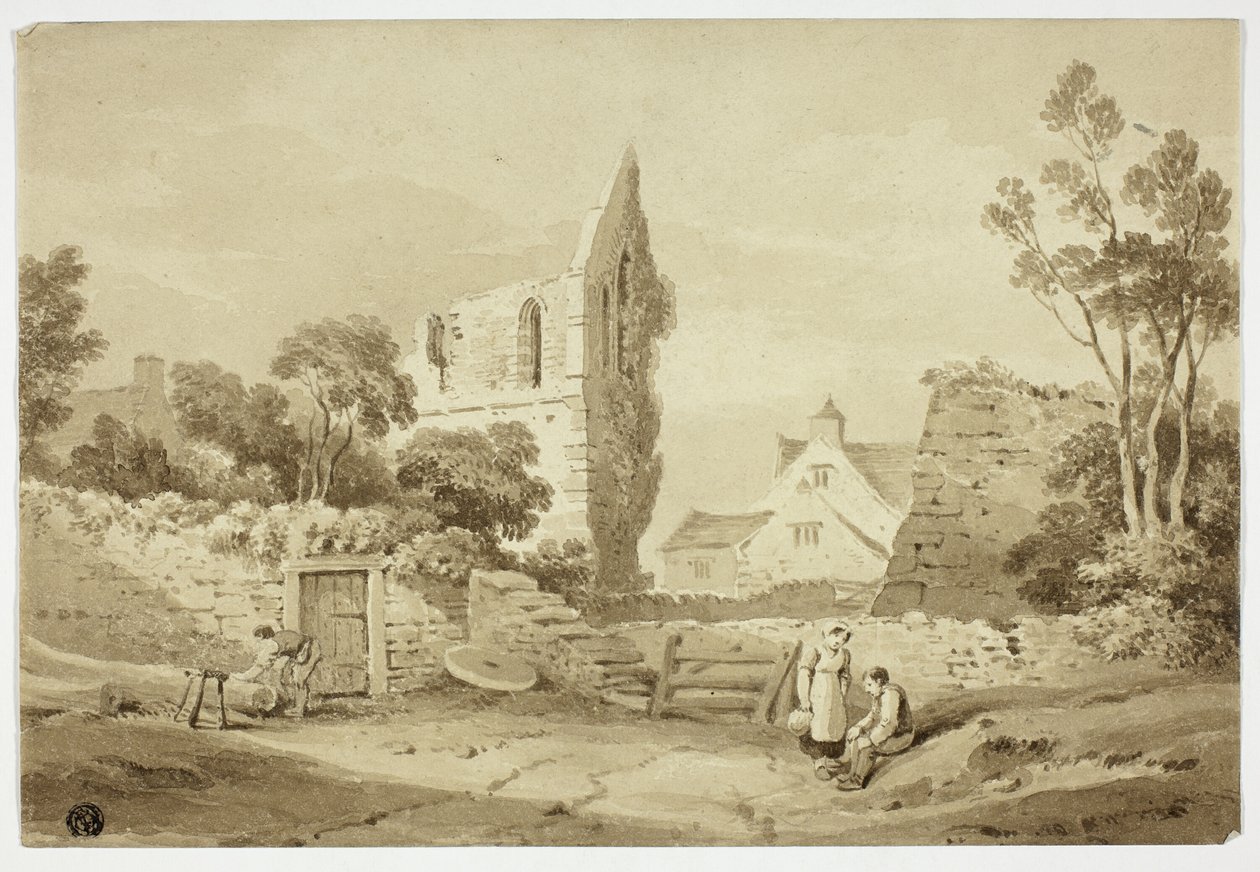 Wenlock Manastırı, Sharpshire by George Augustus Holmes
