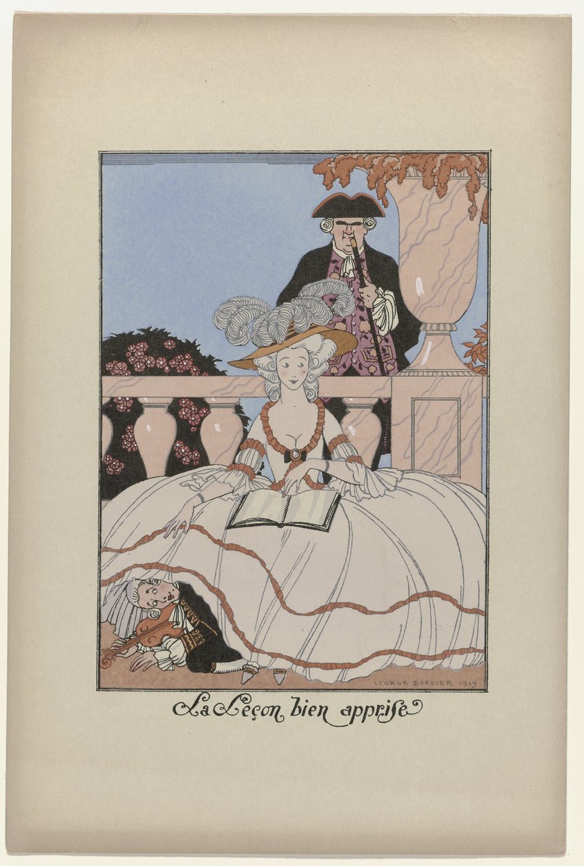 Ayların Çelengi, 1919: İyi Öğrenilmiş Ders by George Barbier