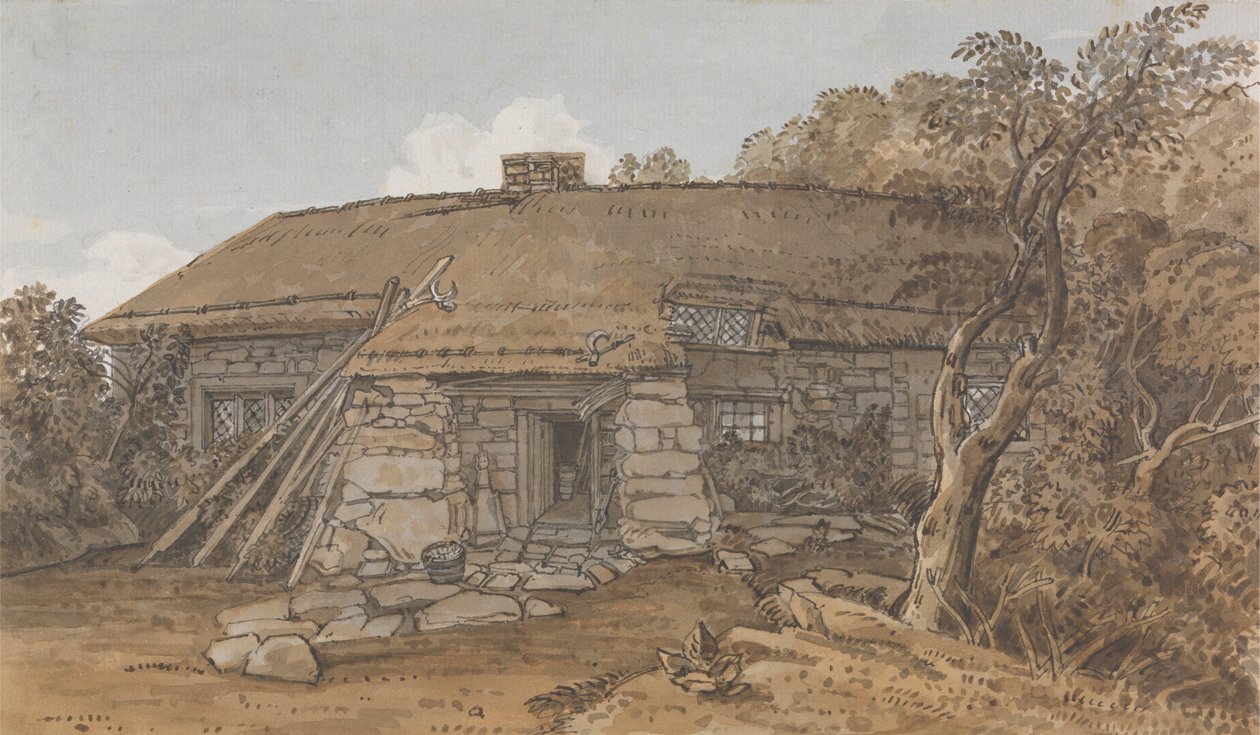 Wight Adası'nda Bir Kulübe by George Barret Jr.