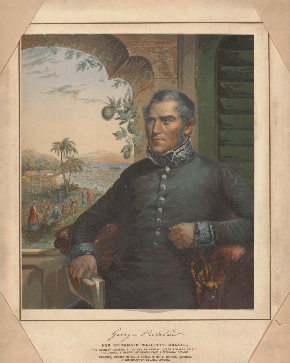 George Pritchard, Britanya Majestelerinin Konsolosu by George Baxter