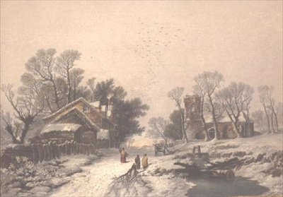 Kış (baskı) (ayrıca bkz. 144946) by George Baxter