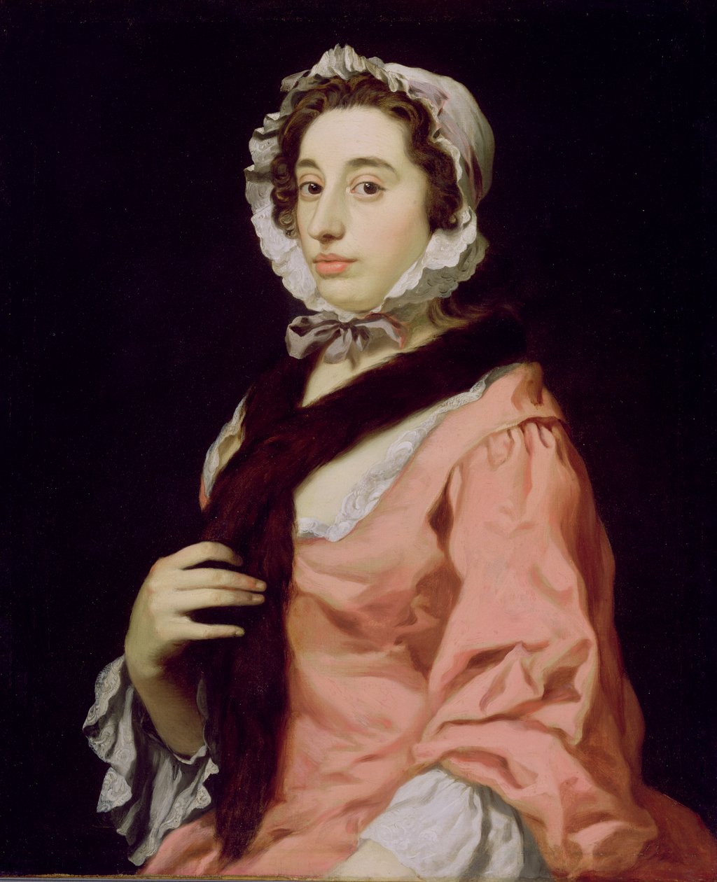 Peg Woffington adında Bilinmeyen Bir Kadın (tuval üzerine yağlı boya) by George Beare