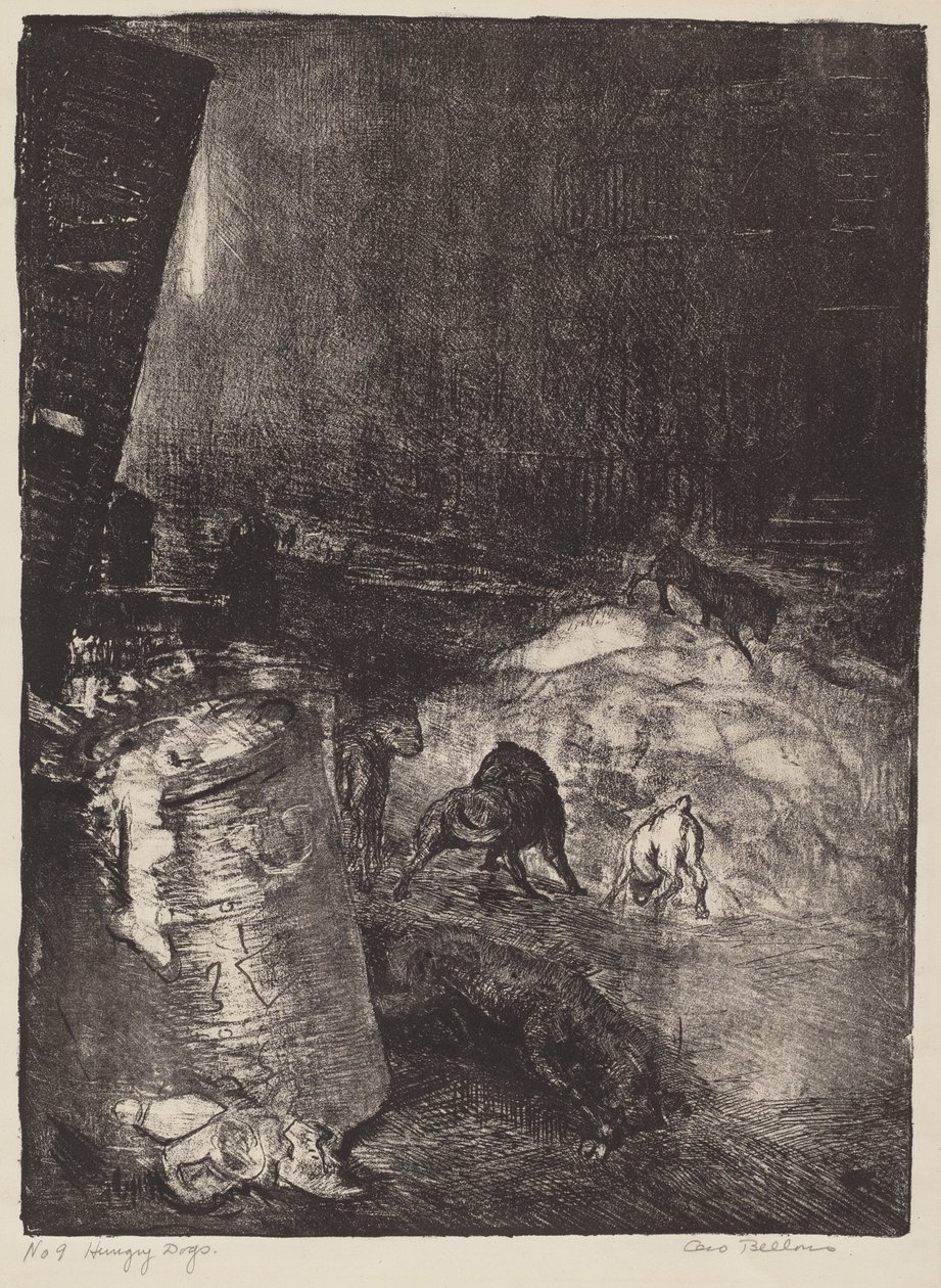 Aç Köpekler, ikinci taş by George Bellows