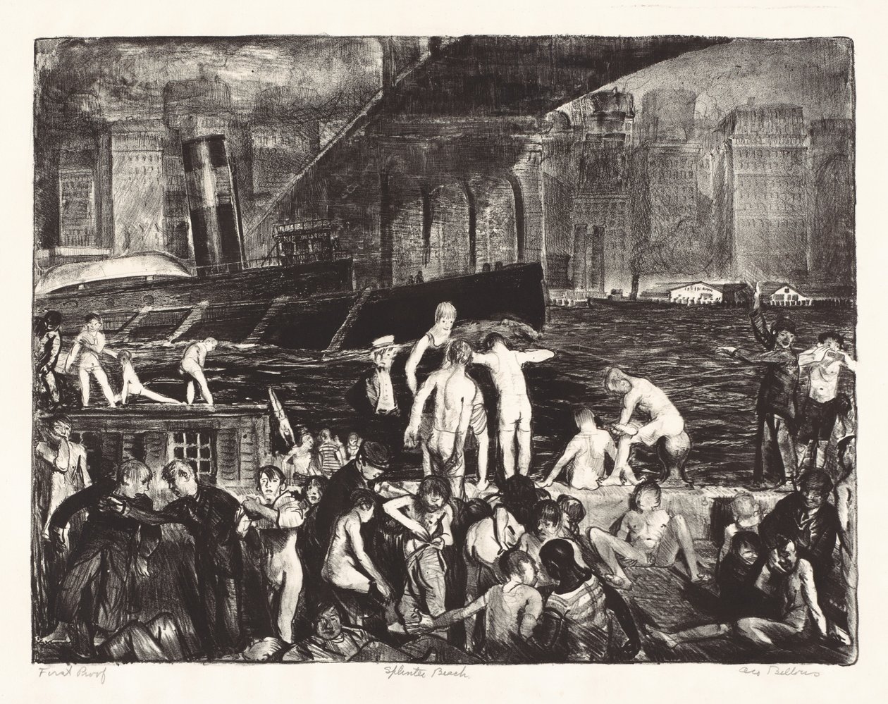 kıymık plajı by George Bellows