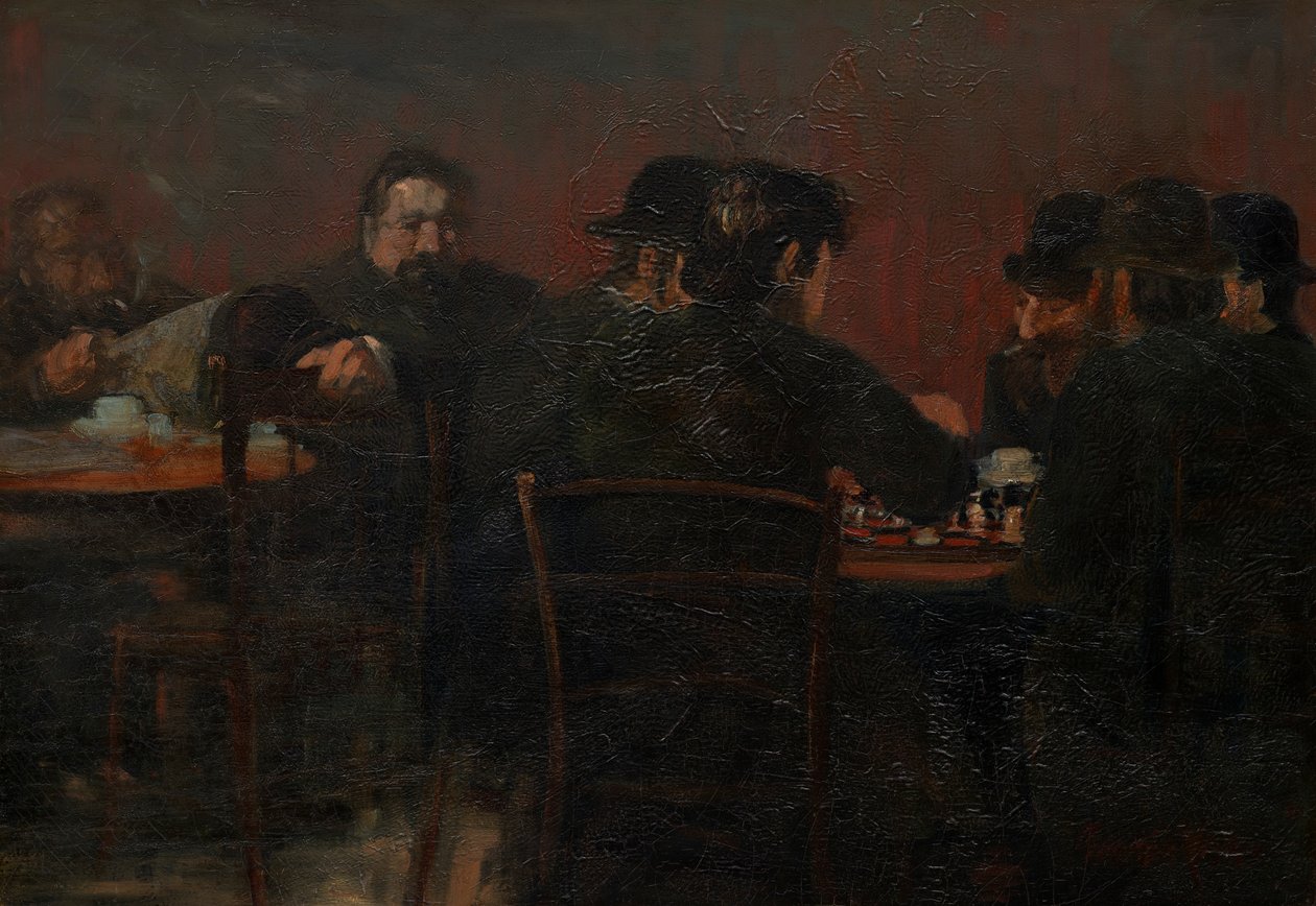 satranç oyuncuları by George Benjamin Luks