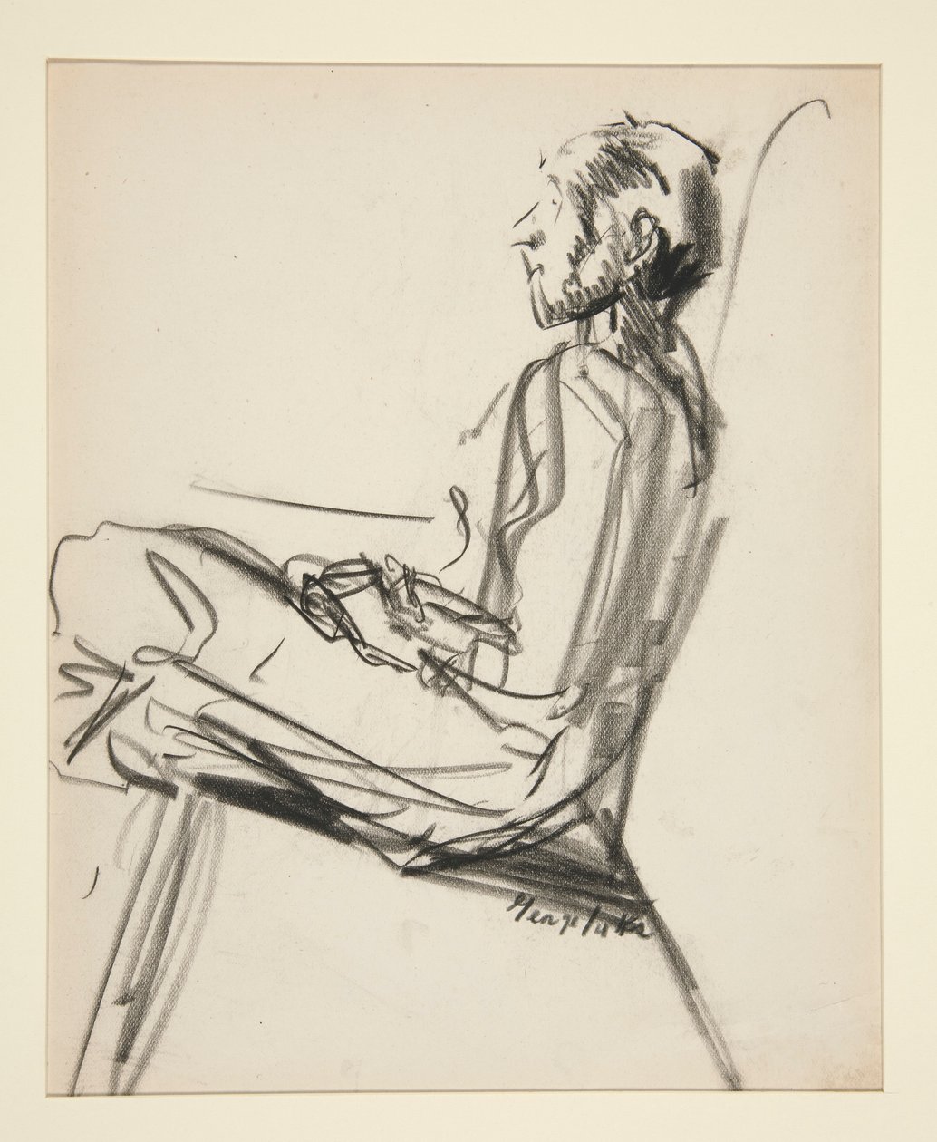 oturan adam by George Benjamin Luks