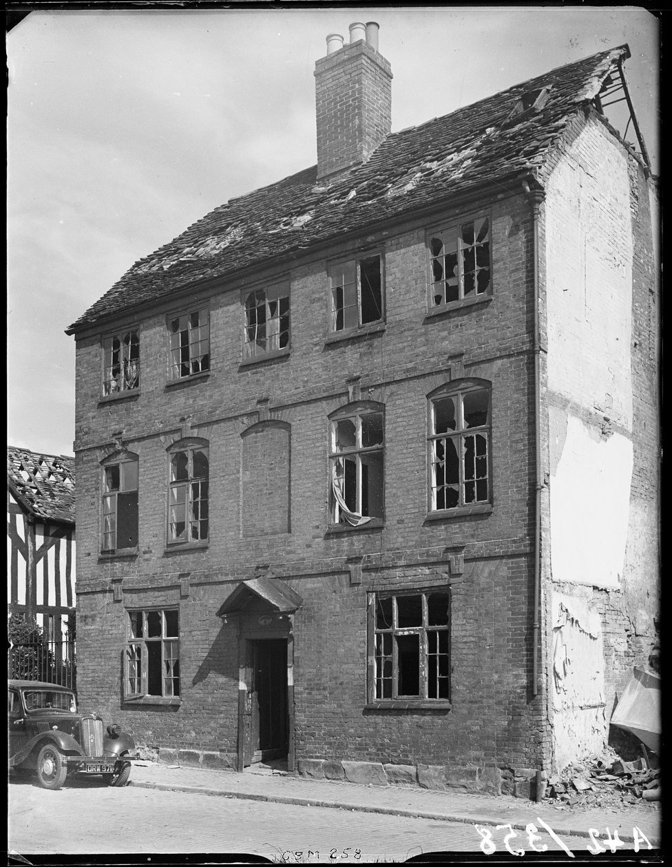 27-28 Greyfriars Lane, Coventry, Coventry, Coventry, 1941. by George Bernard Mason