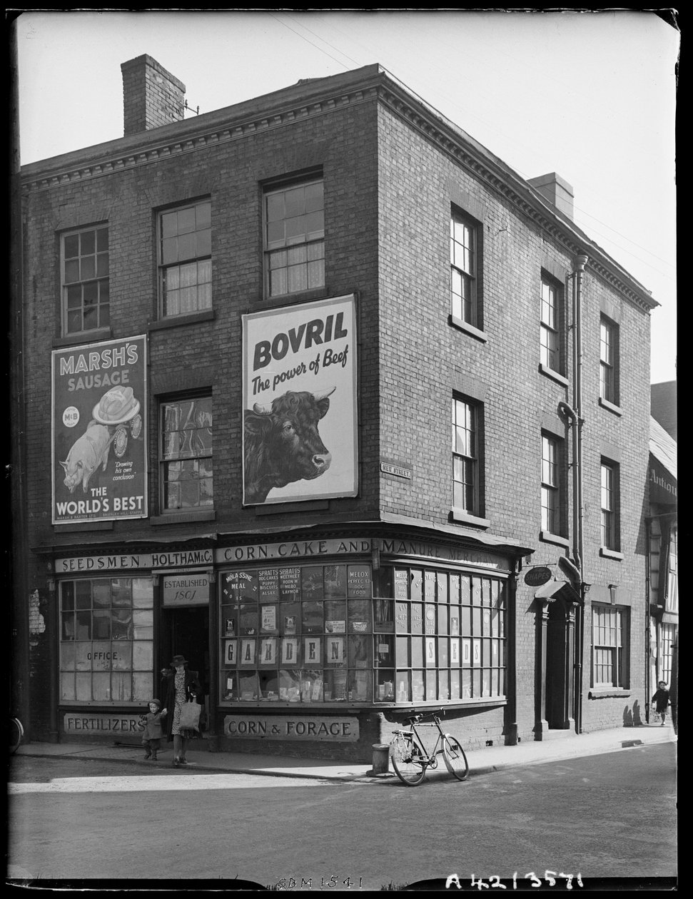 New Street, Worcester, Worcestershire, 1942. by George Bernard Mason