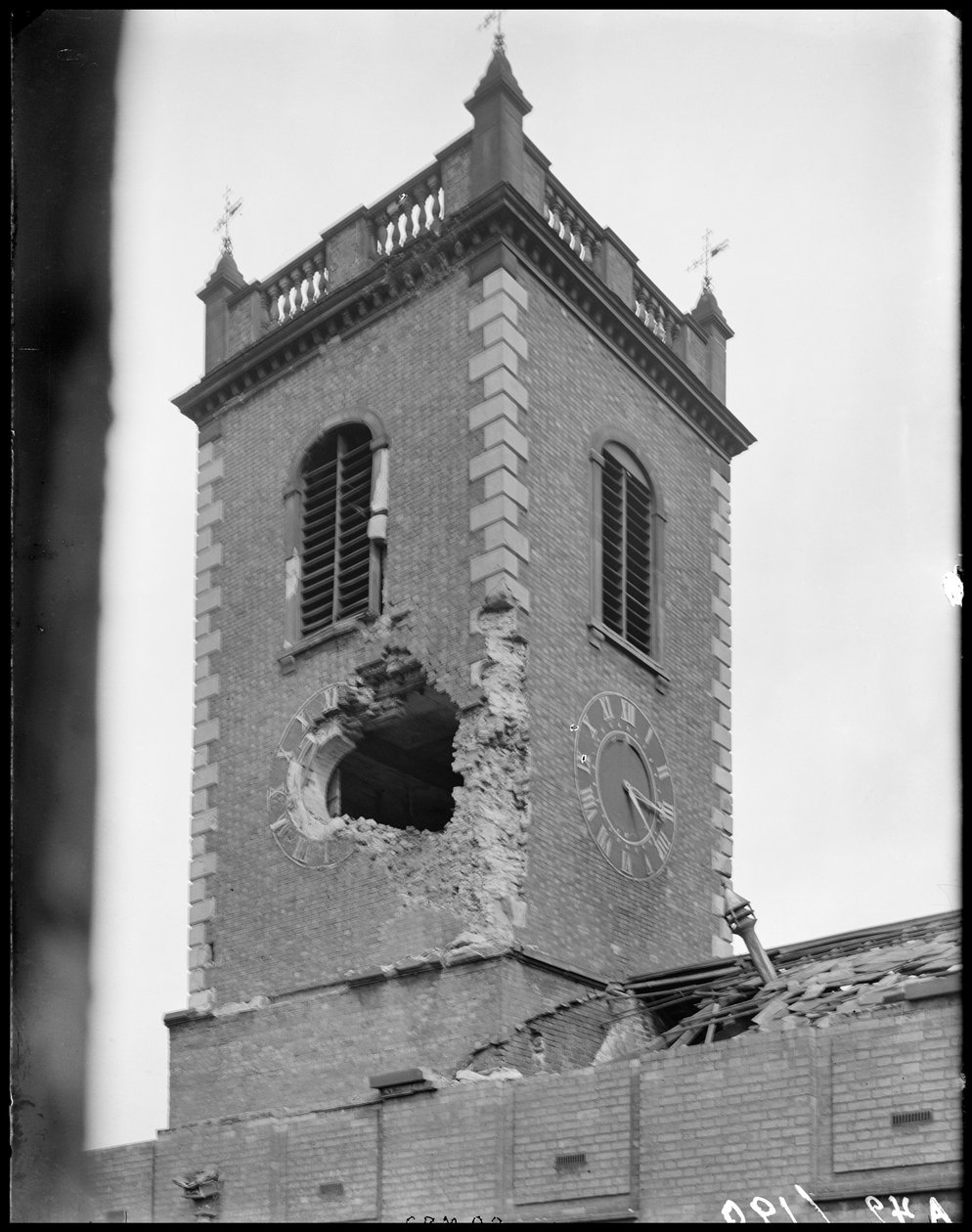 Aziz John Kilisesi, High Street, Deritend, Birmingham, West Midlands, 1941. by George Bernard Mason