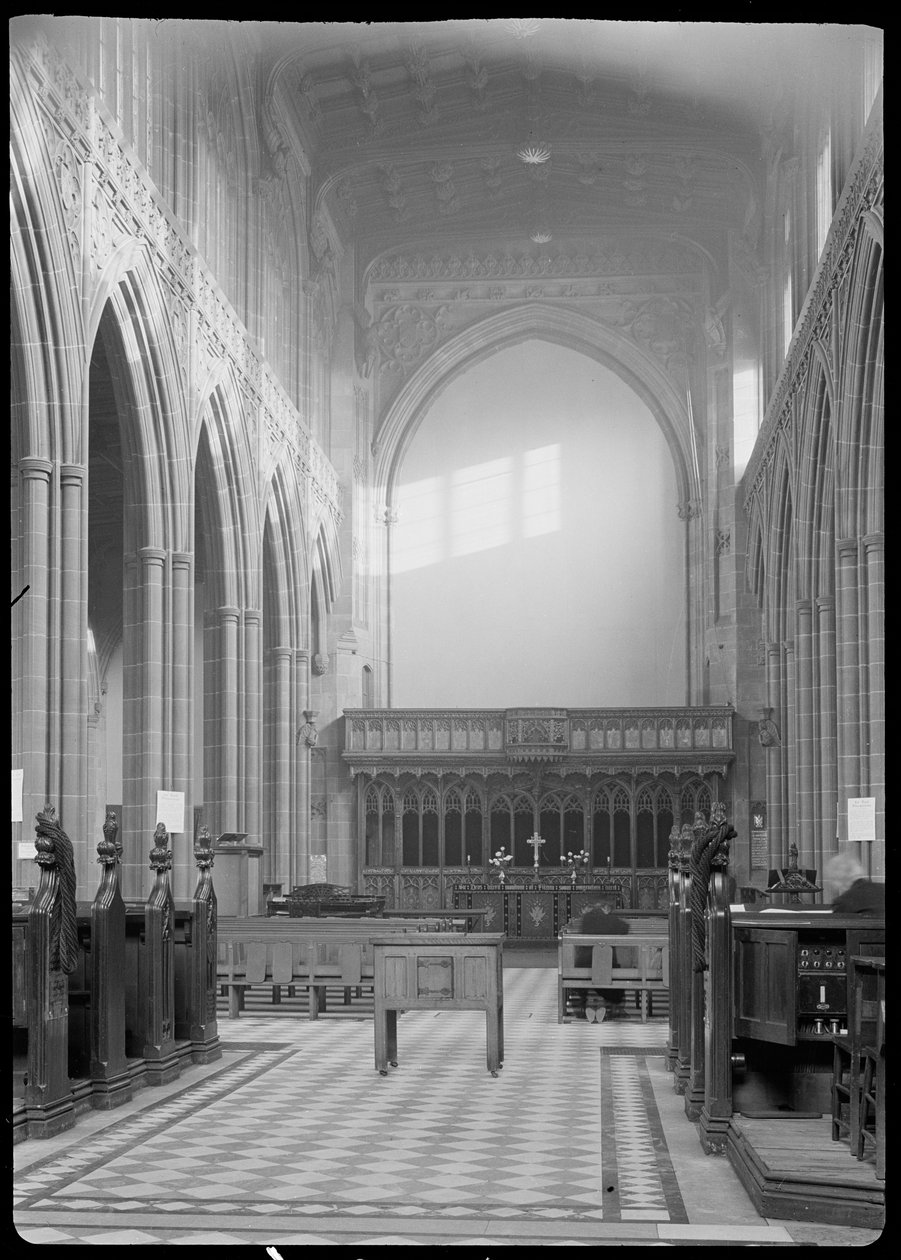 St Mary Katedral Kilisesi, Fennel Street, Manchester, 1942. by George Bernard Wood