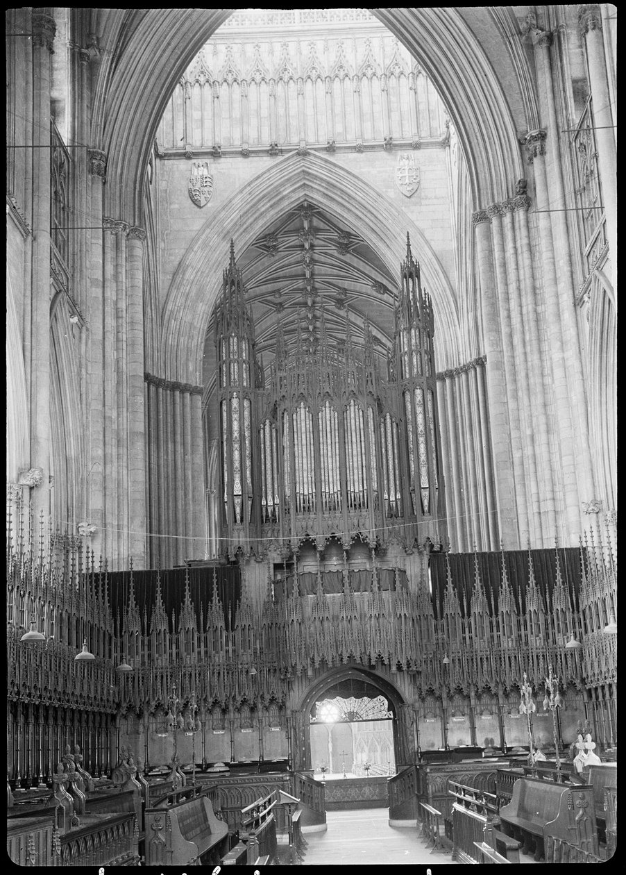 York Minster, Minster Yard, York, 1942. by George Bernard Wood