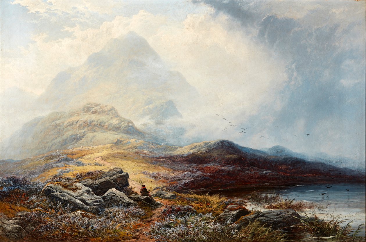 Grampian Hills Fırtına Açıklığı (tuval üzerine yağlı boya) by George Blackie Sticks