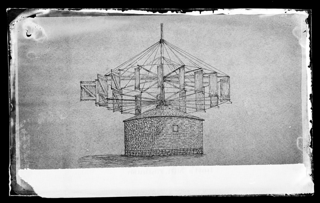 Lotts Mill, Flatbush, Brooklyn, W. H. Story tarafından bir eskiz, c.1872-87 (ıslak-kolodion negatif) by George Bradford Brainerd