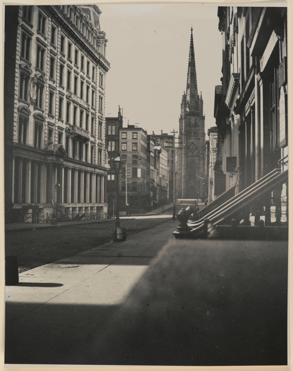 Wall Street, Manhattan (gümüş jelatin baskı) by George Bradford Brainerd
