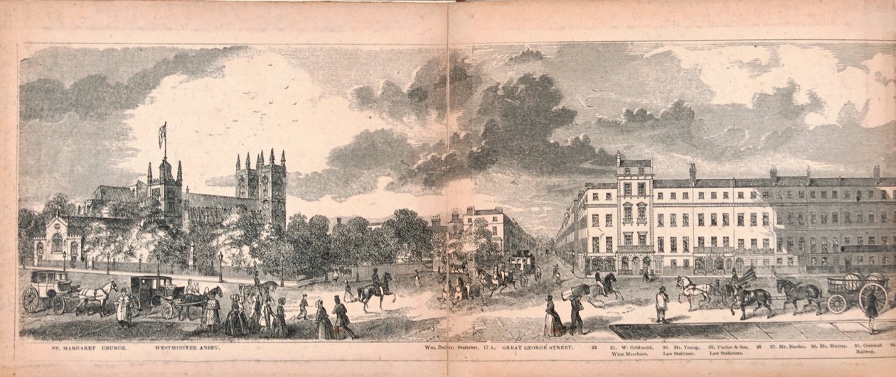 Londra Panoraması, 1849 by George C Leighton
