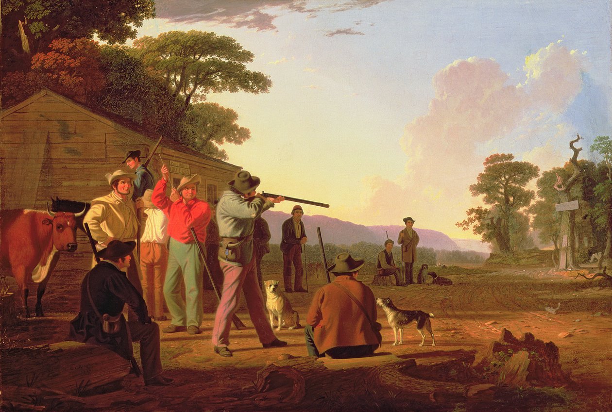 Sığır eti için çekim, 1850 by George Caleb Bingham