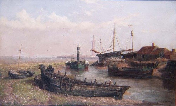 Grimsby, Lincolnshire yakınlarındaki Freshney Nehri