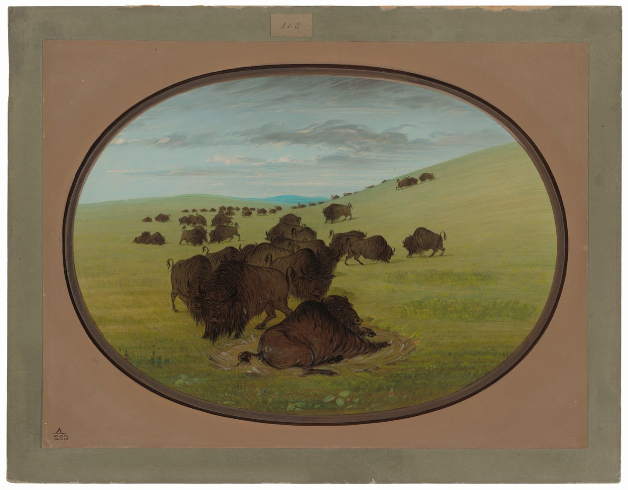 Bir Bufalo Yuvası by George Catlin