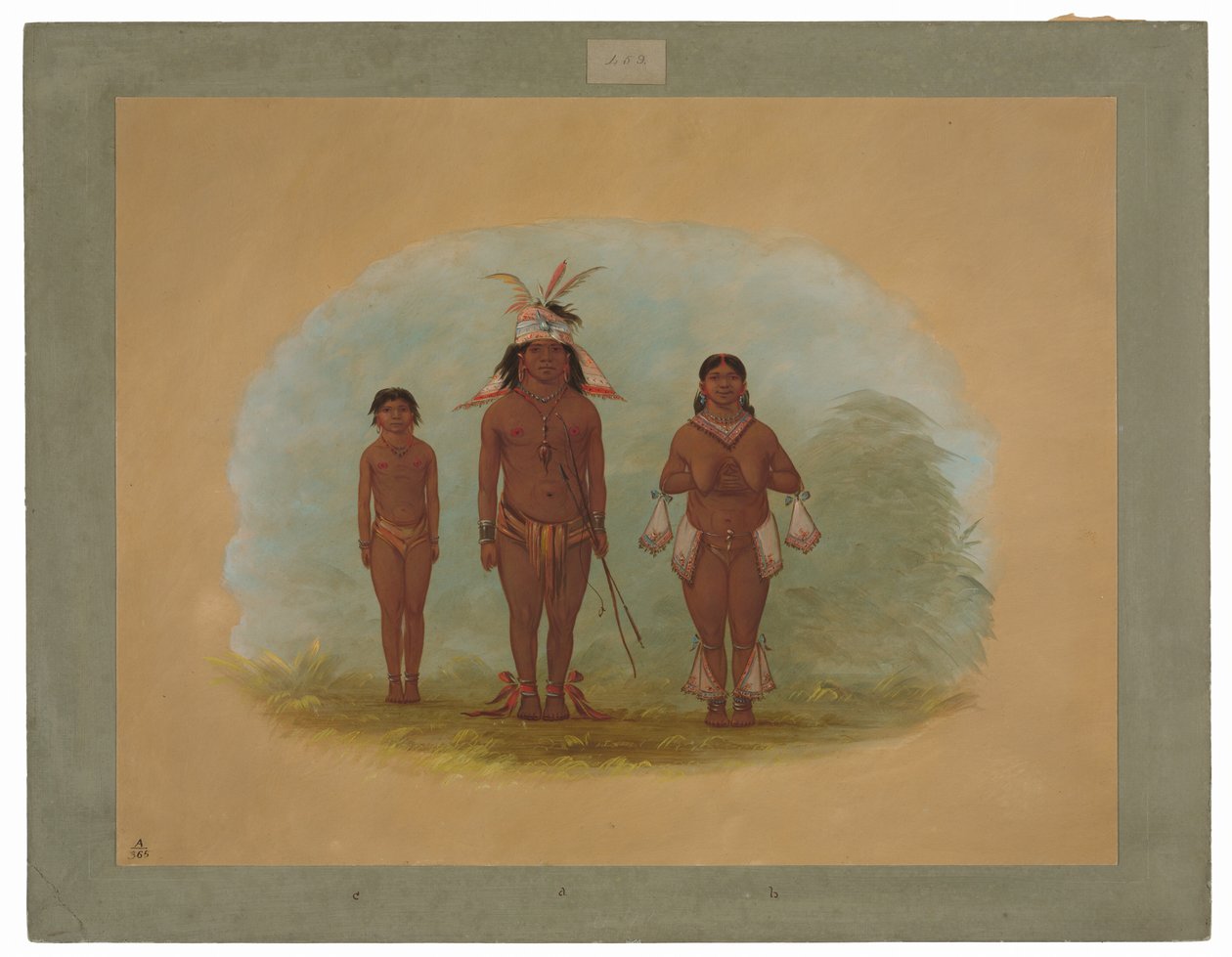 Bir Chetibo Ailesi by George Catlin