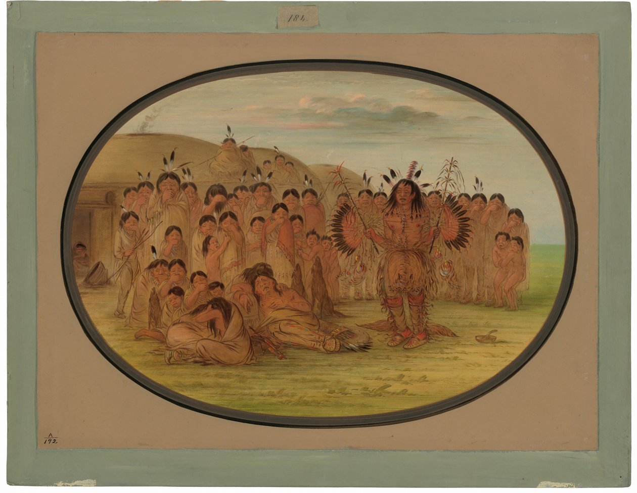 Mandan Tıp Adamı by George Catlin