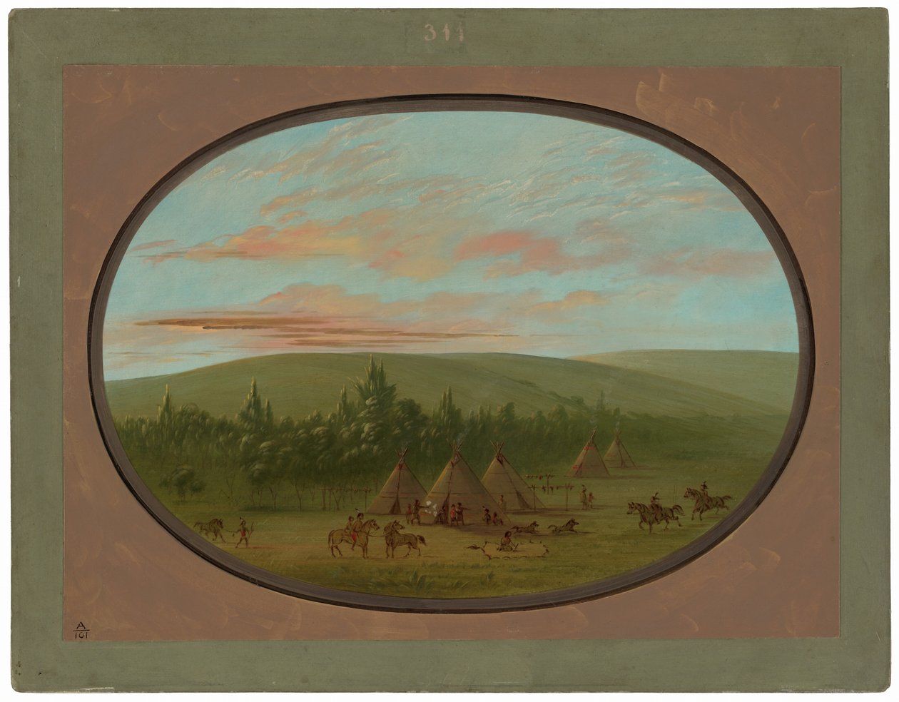 Bir Siyu Köyü by George Catlin