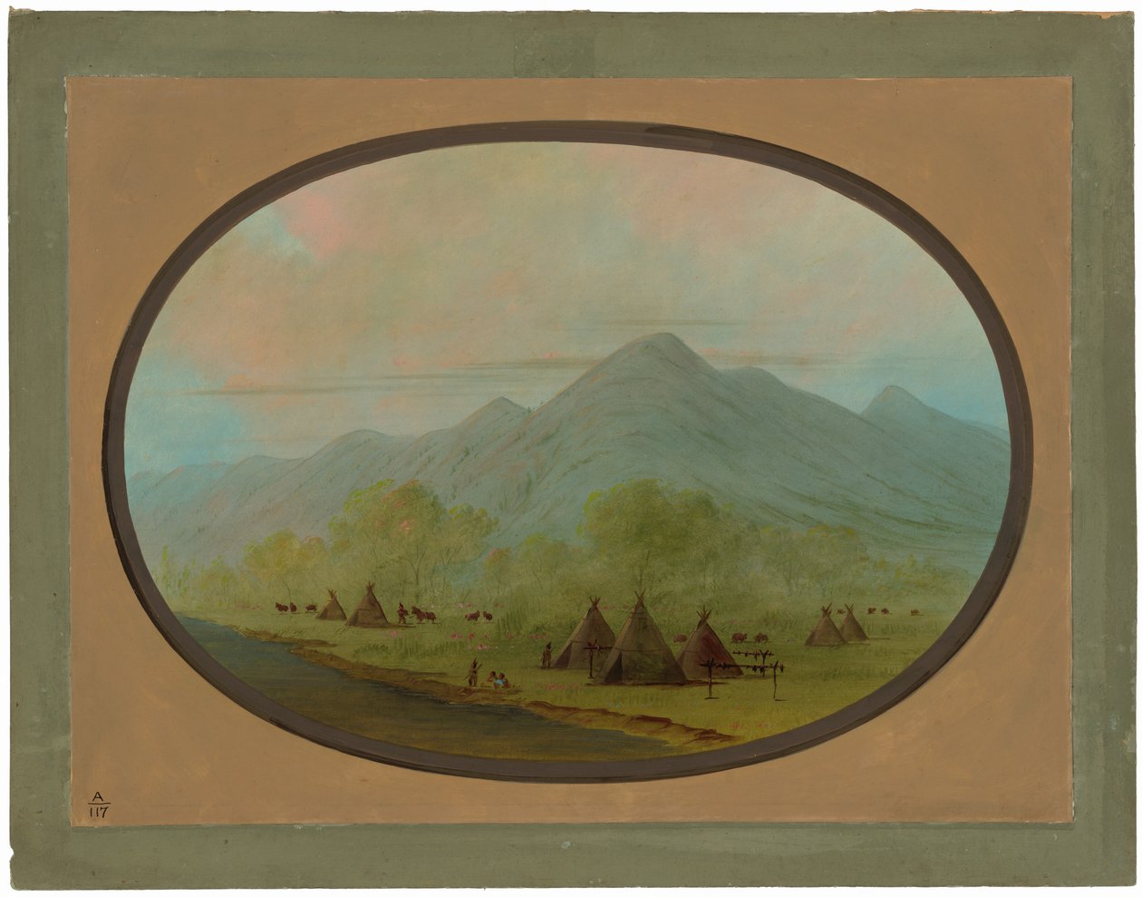 Küçük Bir Karga Köyü by George Catlin