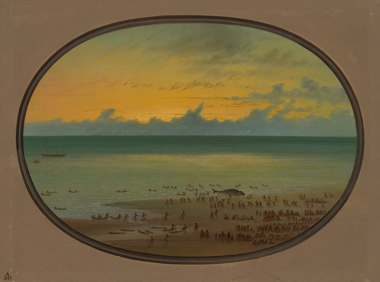 Karada Bir Balina - Klahoquat, 18551869. by George Catlin