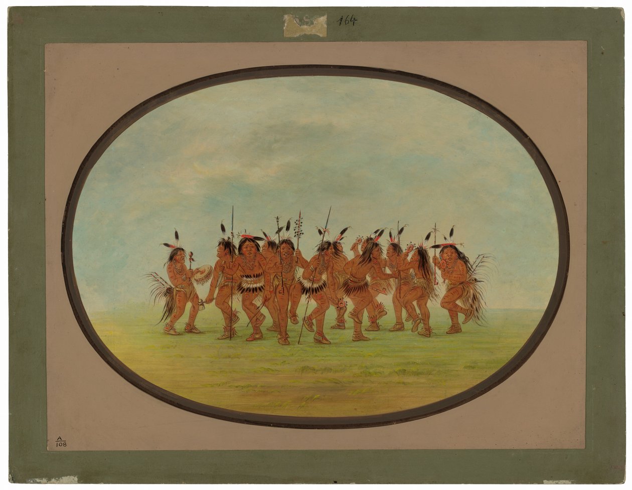 eğlenceli dans - sioux by George Catlin