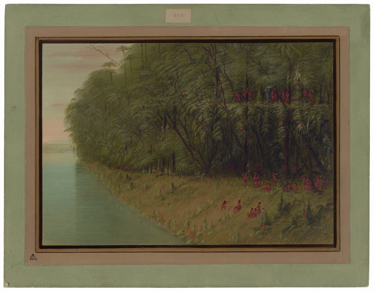 Bir Amazon Ormanı - Karaya Bakmak by George Catlin