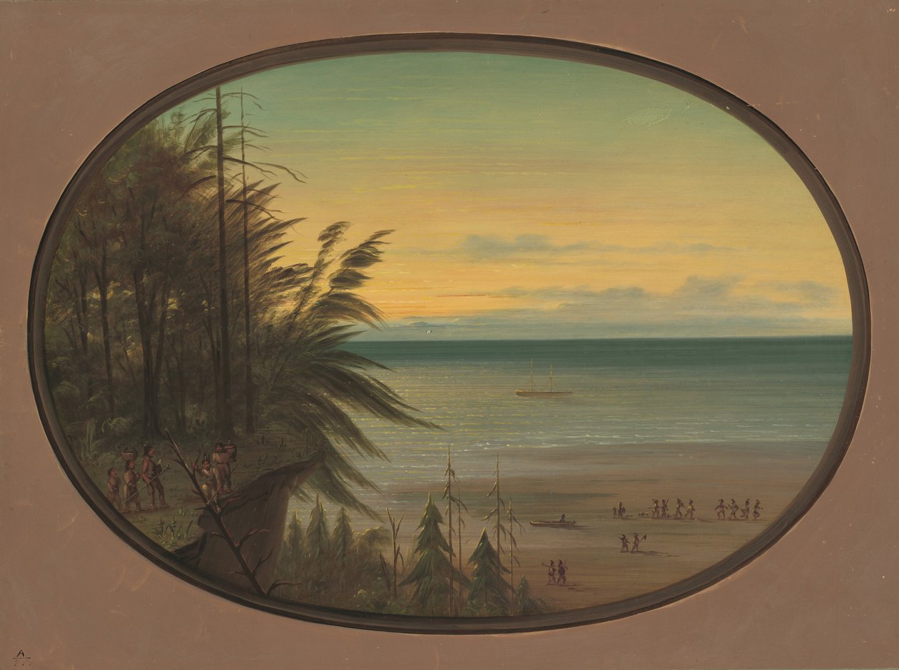Bir Hint Merdiveni - Nayas Kızılderilileri, 18551869. by George Catlin