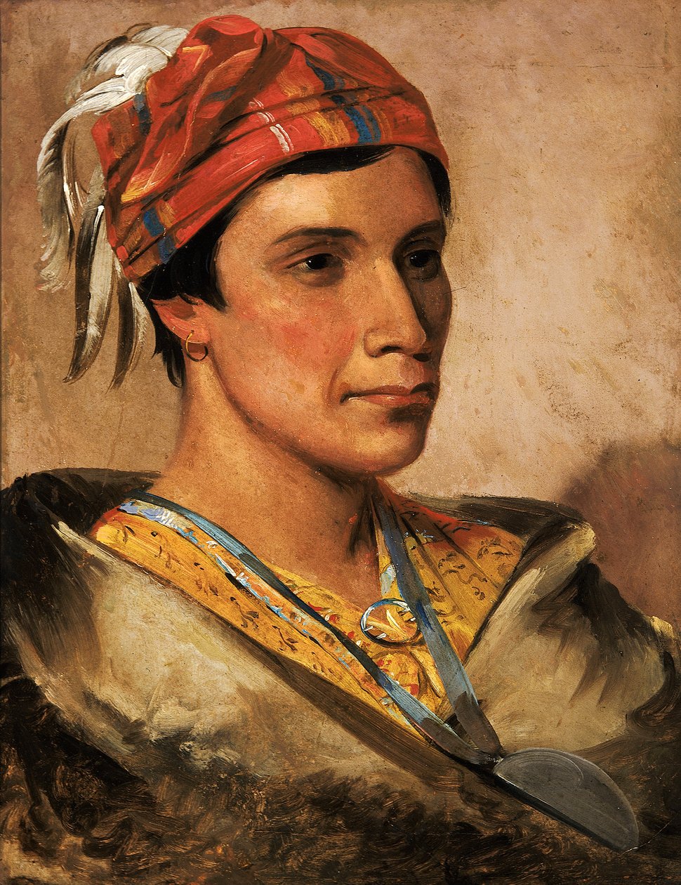 Ekmek, Kabile Şefi, 1831. by George Catlin