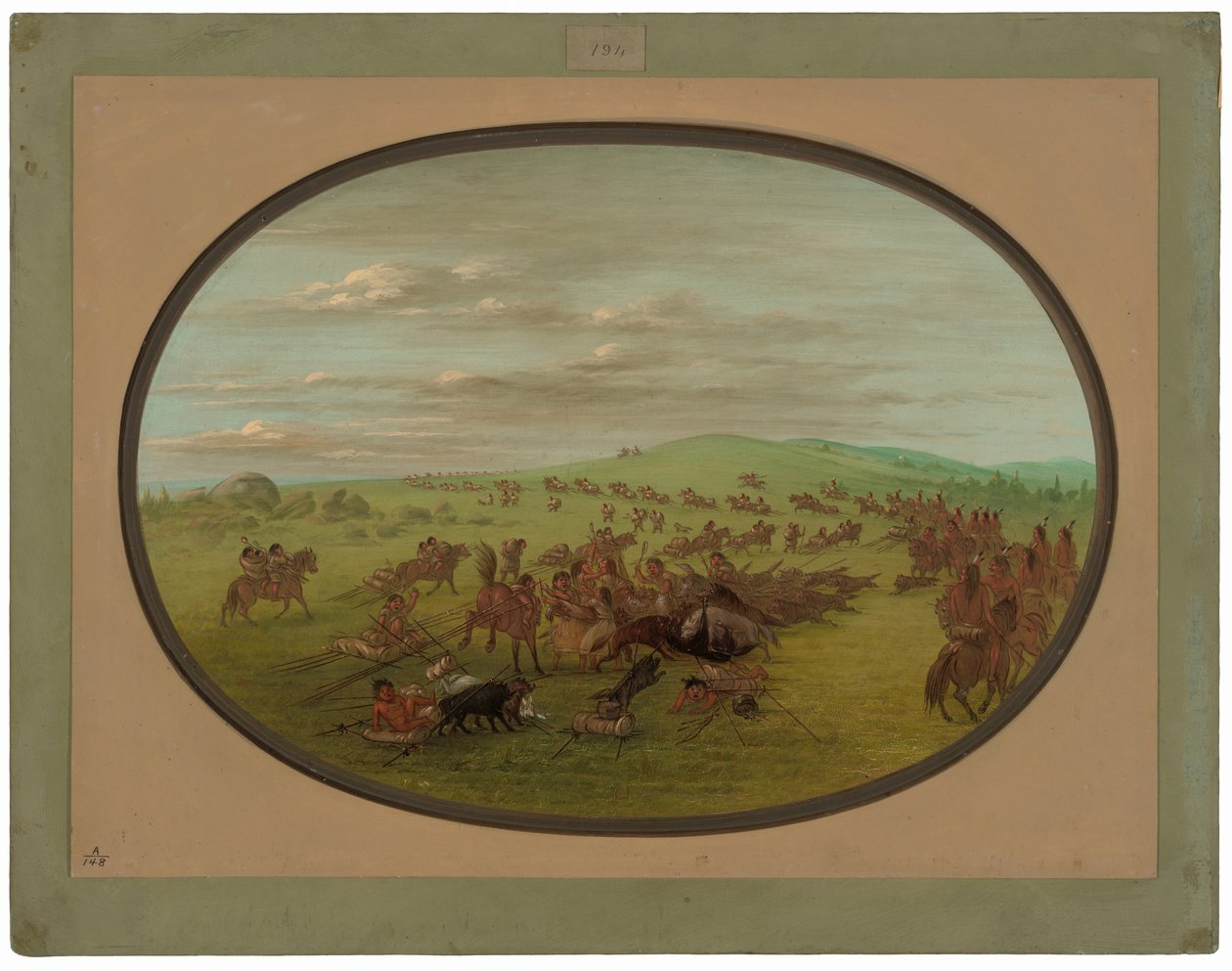 Camanchees Hareketli by George Catlin