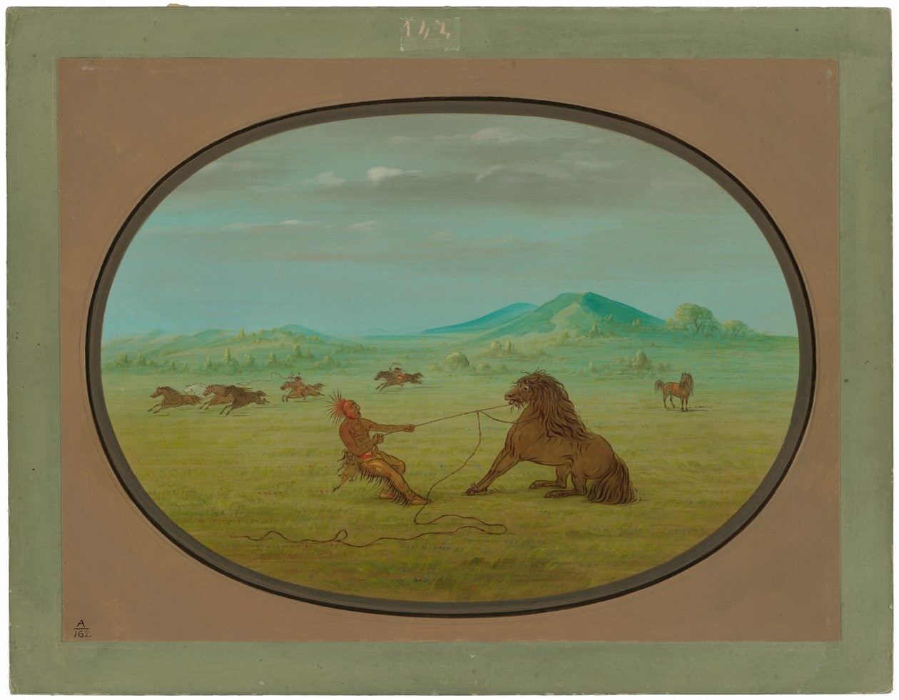 Vahşi Atları Yakalamak - Pawnee by George Catlin