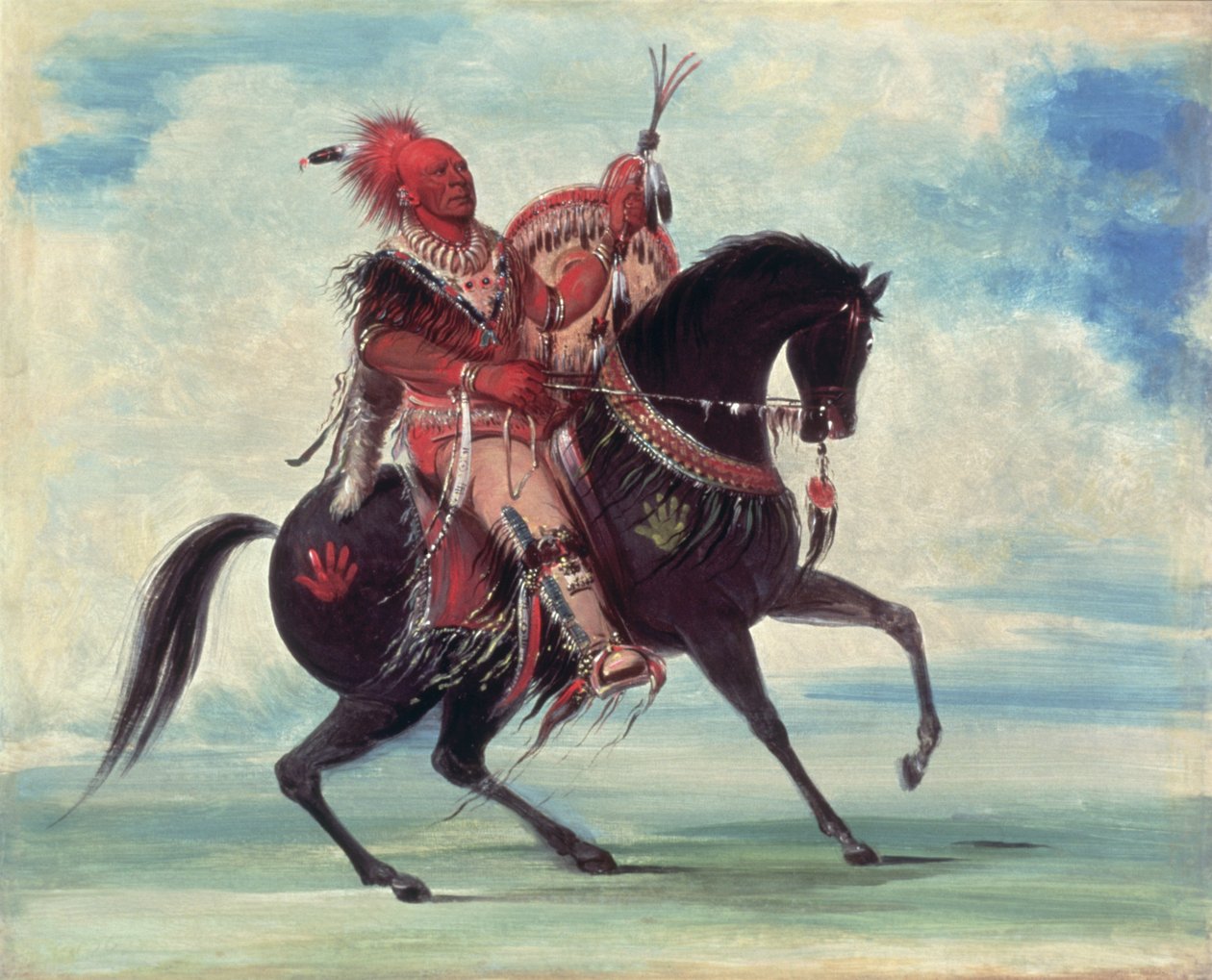 Şef Keokuk by George Catlin