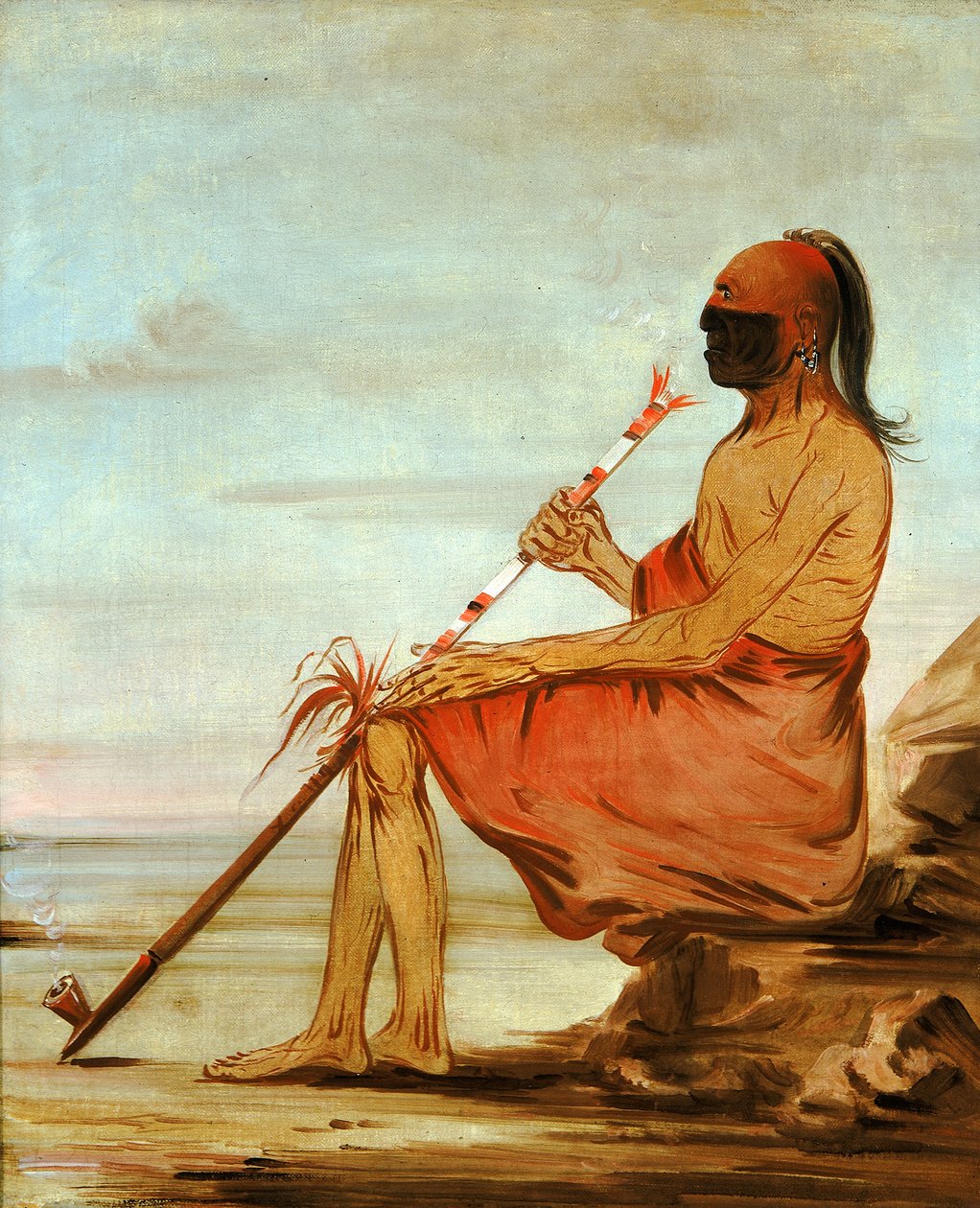Coo-coo-coo, Baykuş, Yaşlı Bir Şef, 1836. by George Catlin