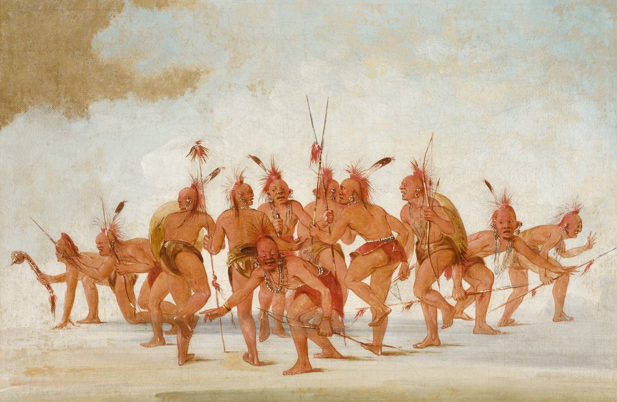 Keşif Dansı, Sac ve Fox, 1835-1837. by George Catlin