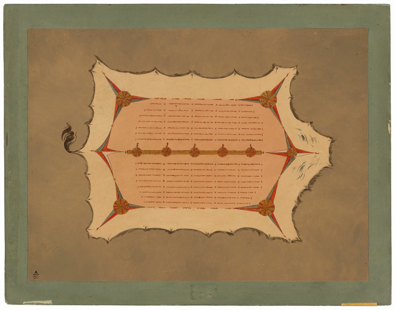 Porcupine Quills ile Sioux Cüppesinin Faksimilesi by George Catlin
