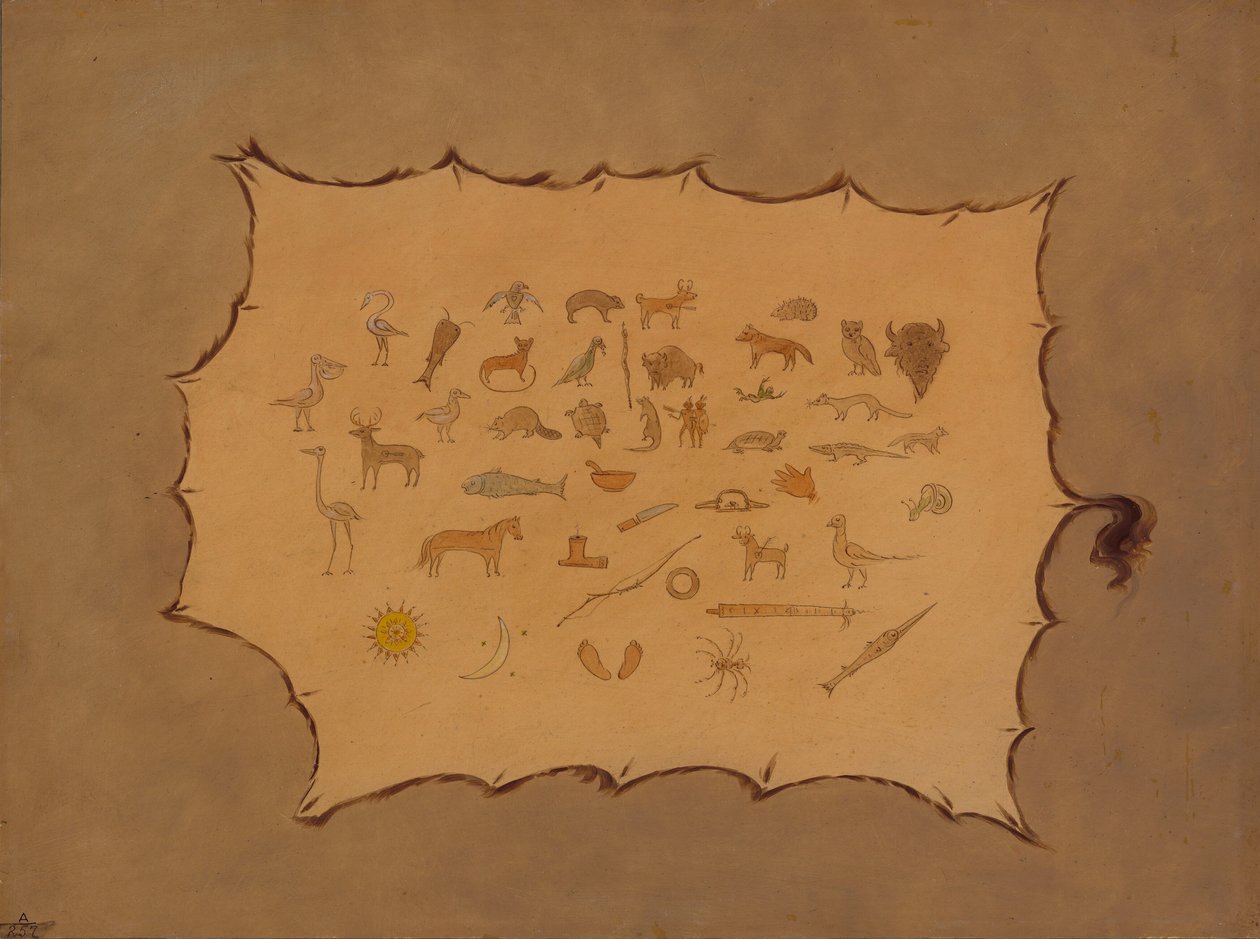 Bir Ojibbeway Elbisesinin Faksimilesi, 18611869. by George Catlin