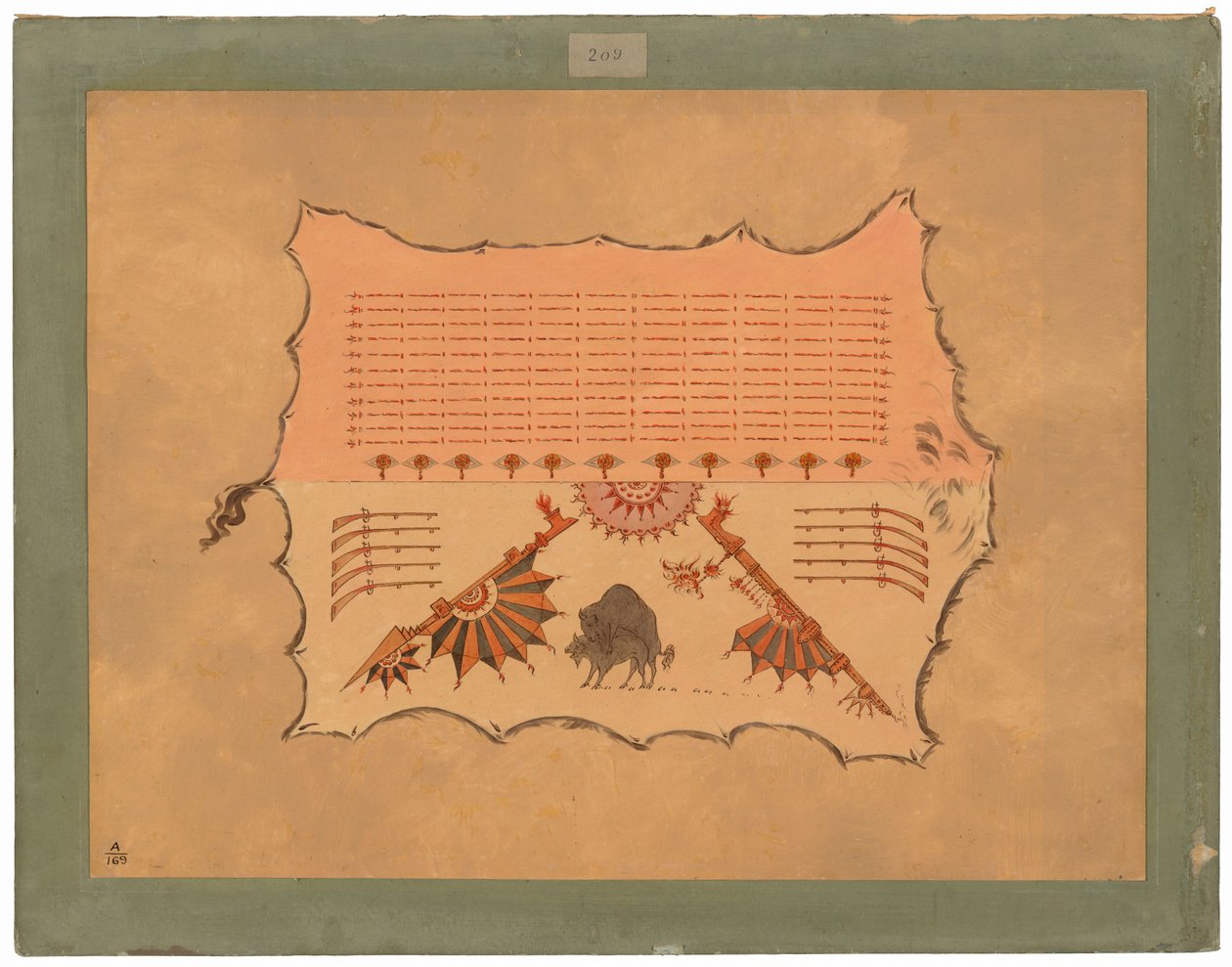 Bir Omaha Cüppesinin Faksimilesi by George Catlin