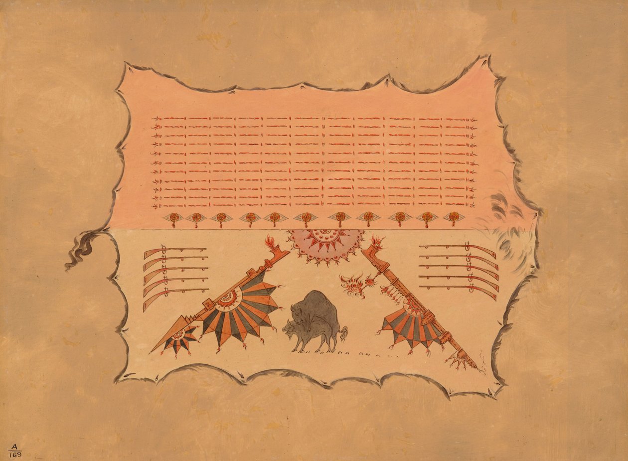 Bir Omaha Cüppesinin tıpkıbasımı, 18611869. by George Catlin