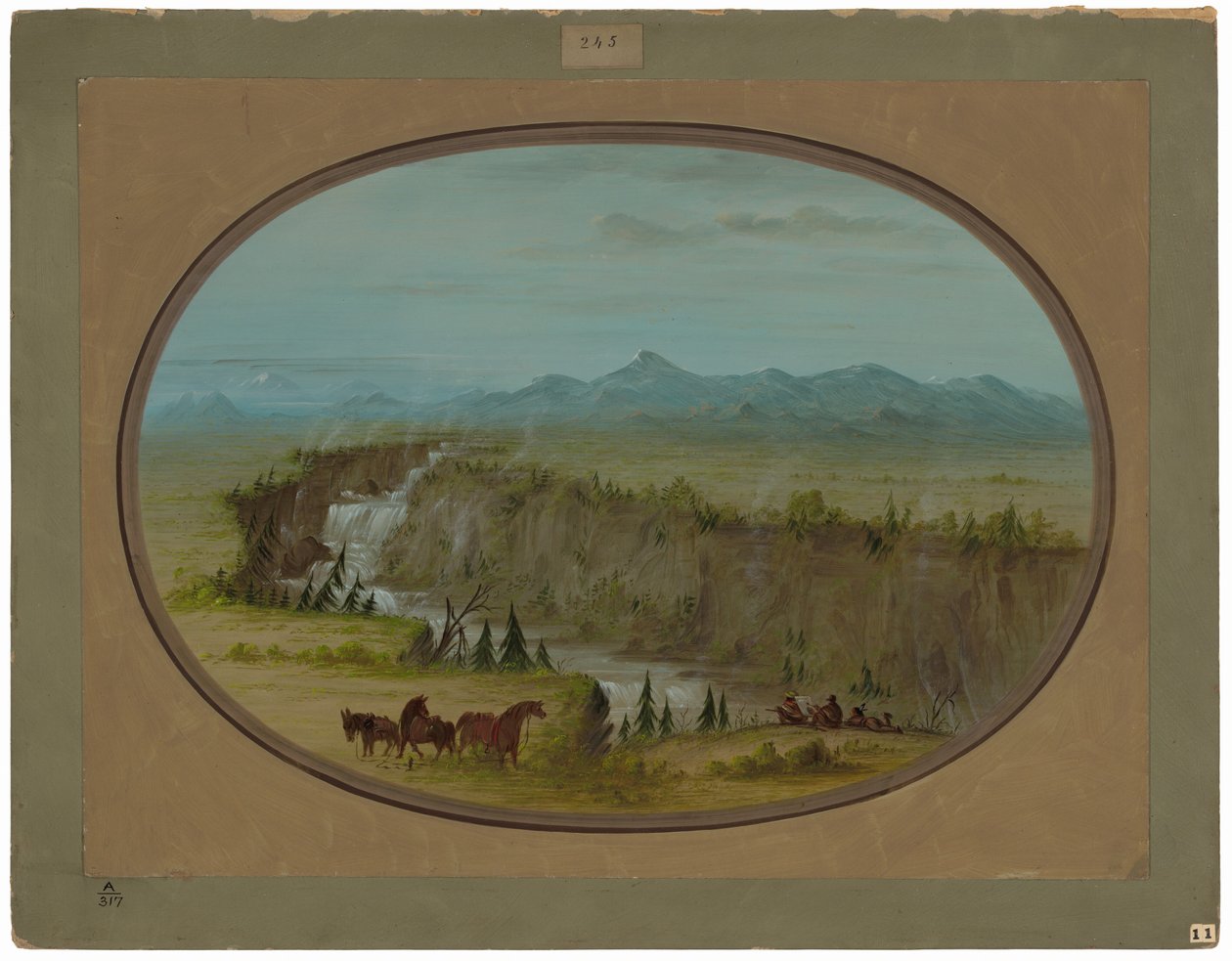 Yılan Nehri Şelaleleri by George Catlin