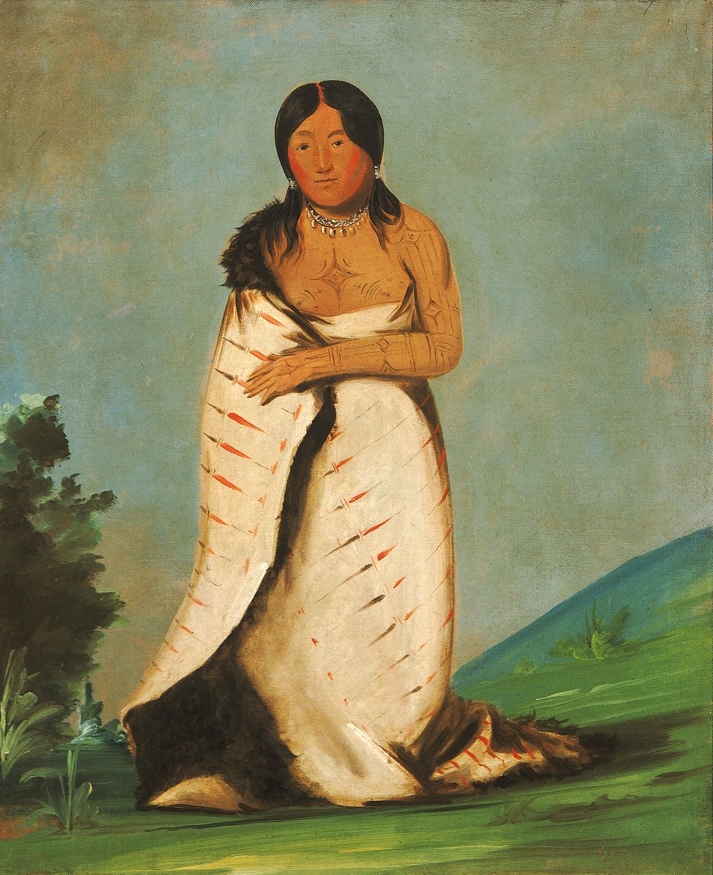 Hee-láh-dee, Saf Çeşme, Dumanın Karısı, 1832. by George Catlin