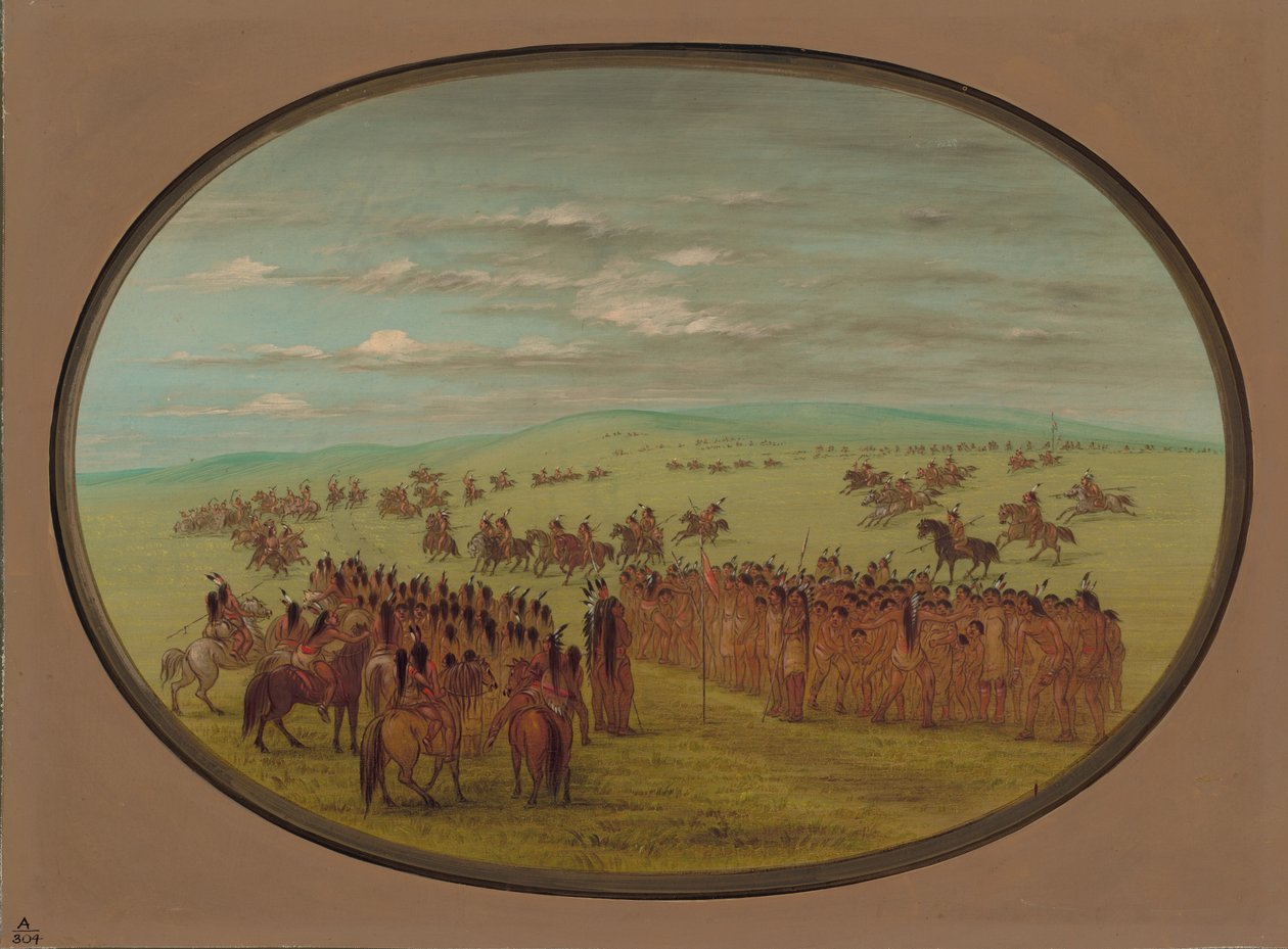 At Yarışı - Minatarrees, 18611869. by George Catlin