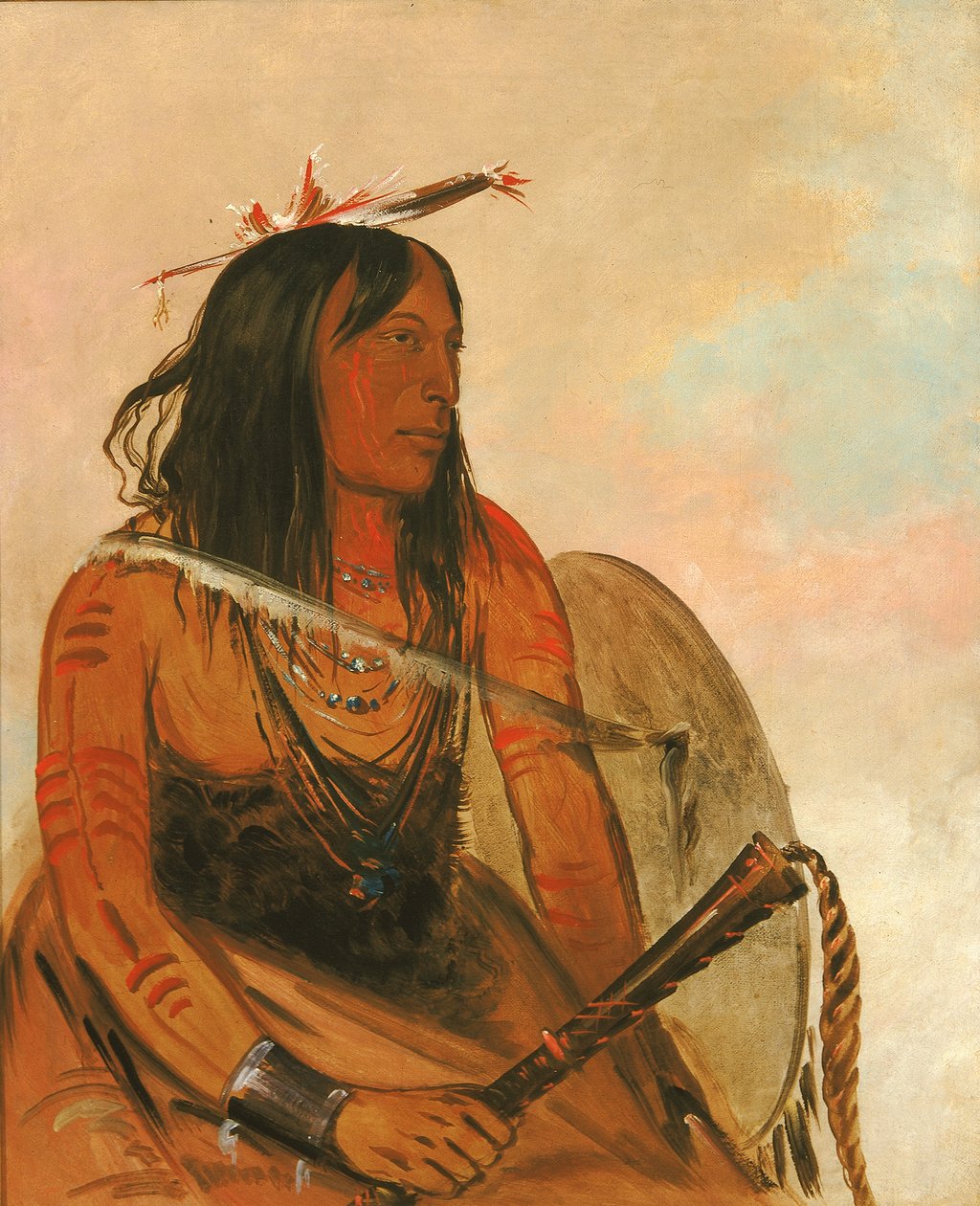 Ish-a-ró-yeh, Kurt Taşıyan, Seçkin Cesur, 1834. by George Catlin