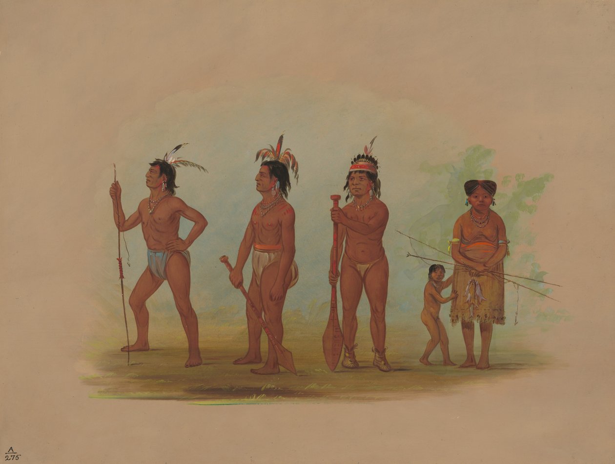 Clatsop Kızılderilileri, 18551869. by George Catlin