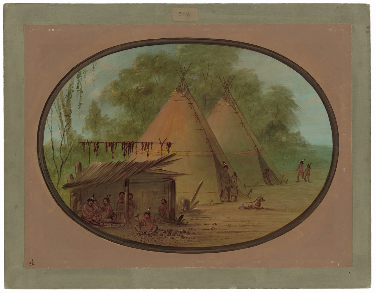 Flint Ok Uçları Yapımı - Apaçiler by George Catlin