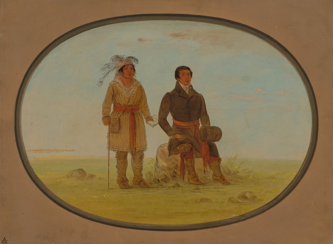 Mohigan Şefi ve Misyoner, 18611869. by George Catlin