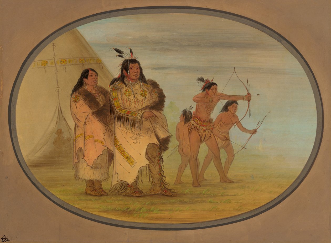 Ojibbeway Kızılderilileri, 18611869. by George Catlin