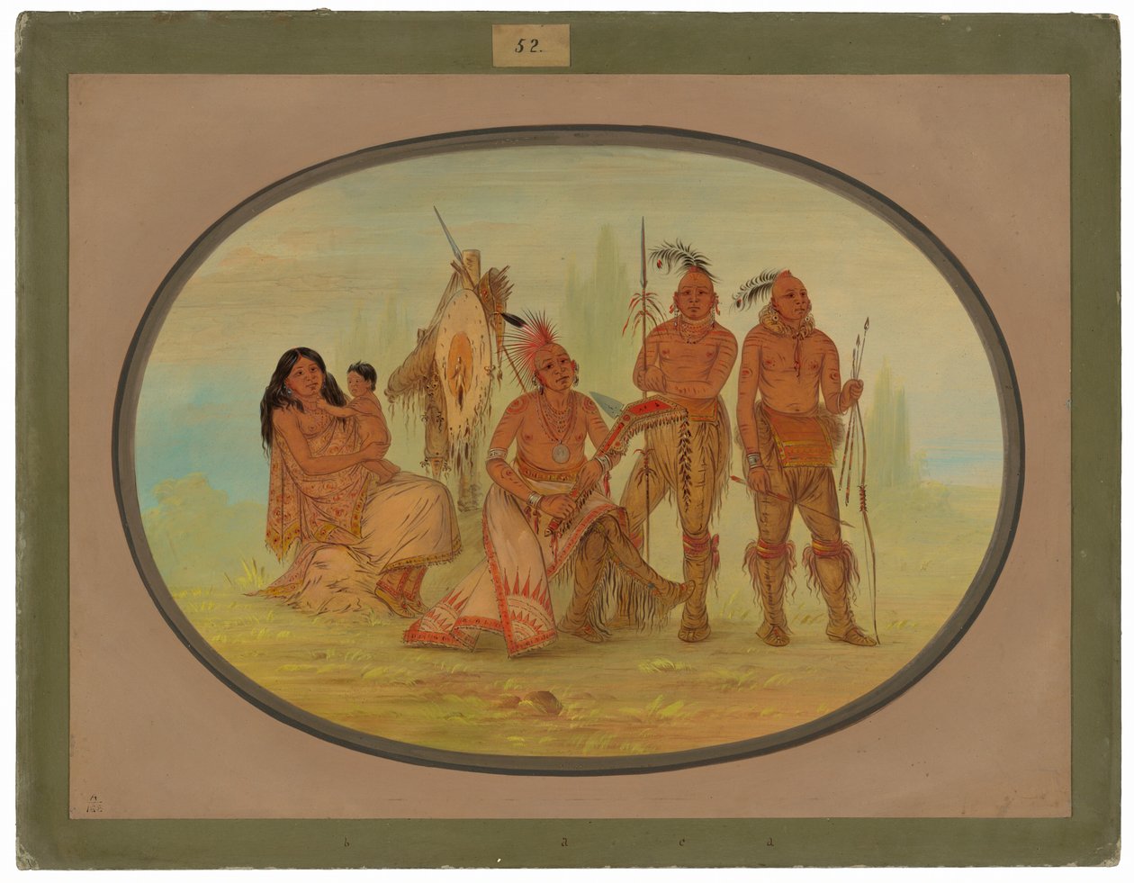 Osage Kızılderilileri by George Catlin